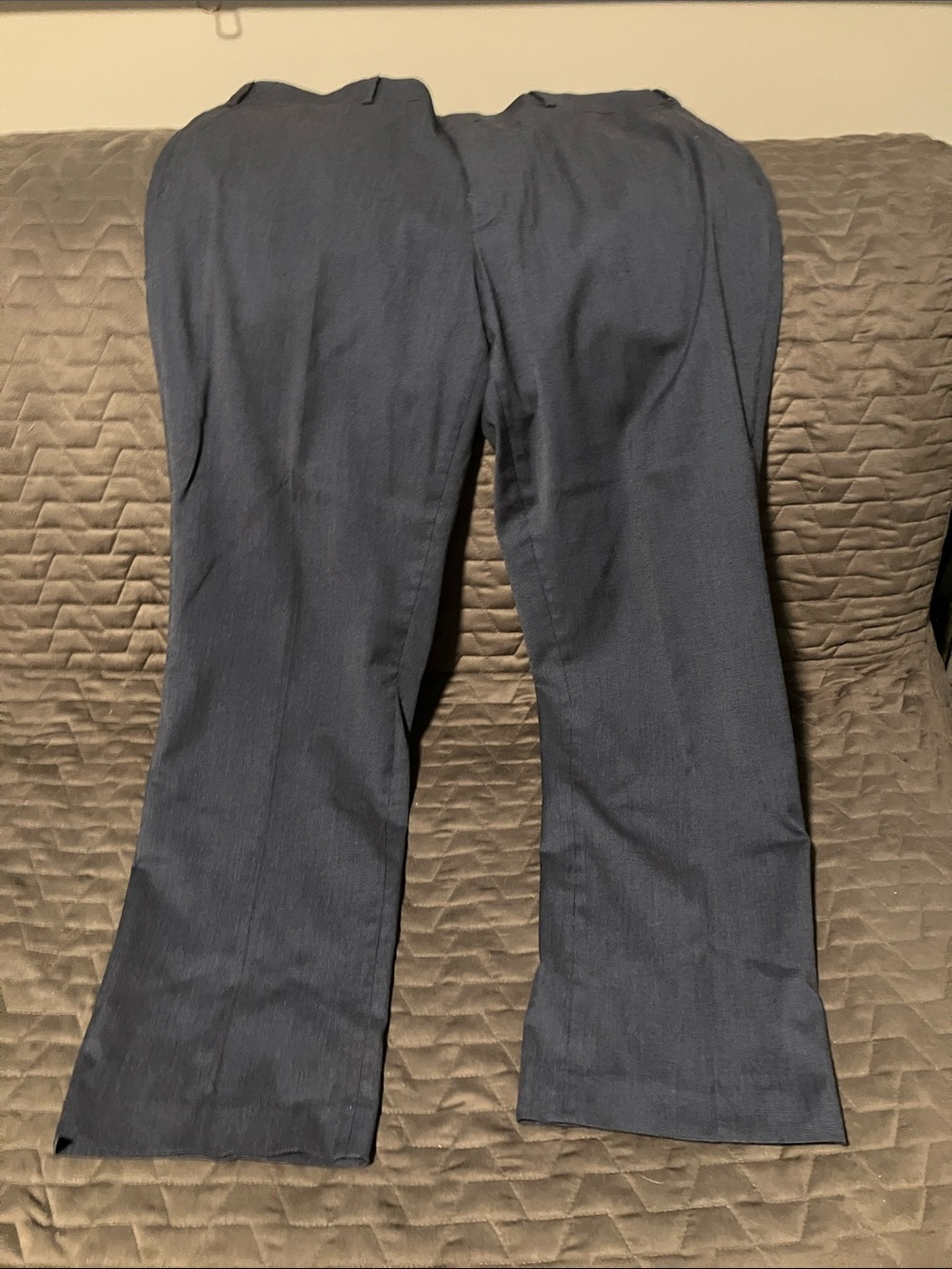 Apt. 9 Textured Navy Dress Trousers